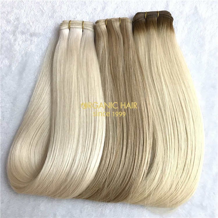 Future star human flat weft hair extensions X113